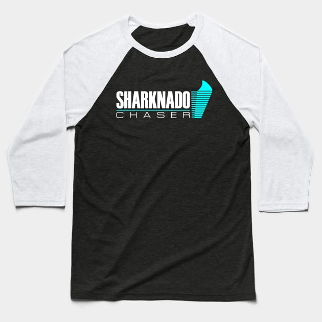 Shark-nado Chaser Baseball T-Shirt by JWDesigns